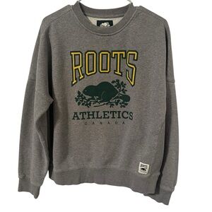 Roots Men's Gray sweatshirt size M Great used condition